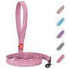 Recycled Cotton Dog Leash 6 Ft Eco Friendly Collar for Small Medium Large Dogs Reflective Dog Leash Strong Leashes